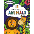 Stained Glass Coloring Animals - Paperback