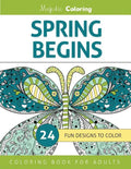 Spring Begins: Coloring Book for Adults - Paperback