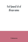First general list of African names - Paperback