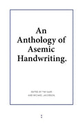 An Anthology of Asemic Handwriting - Paperback