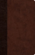 ESV Large Print Thinline Reference Bible (Trutone, Brown/Walnut, Timeless Design) - Leather