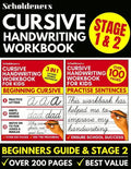 Cursive Handwriting Workbook: Cursive Writing Practice Book For Kids (Cursive For Beginners & Cursive Sentence Handwriting Workbook) - Paperback