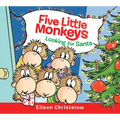 Five Little Monkeys Looking for Santa Board Book - Board Book