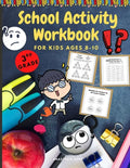 School Activity Workbook for kids Ages 8-10: Brain Challenging Activity Book, Math, Writing and More - Paperback