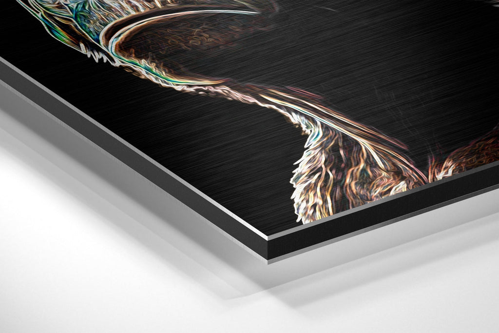 3 Wise Monkeys Brushed Aluminum Dibond Wall Art