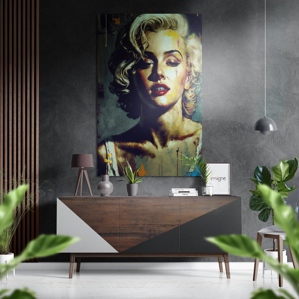 Marilyn Monroe Brushed Aluminum Dibond Wall Art