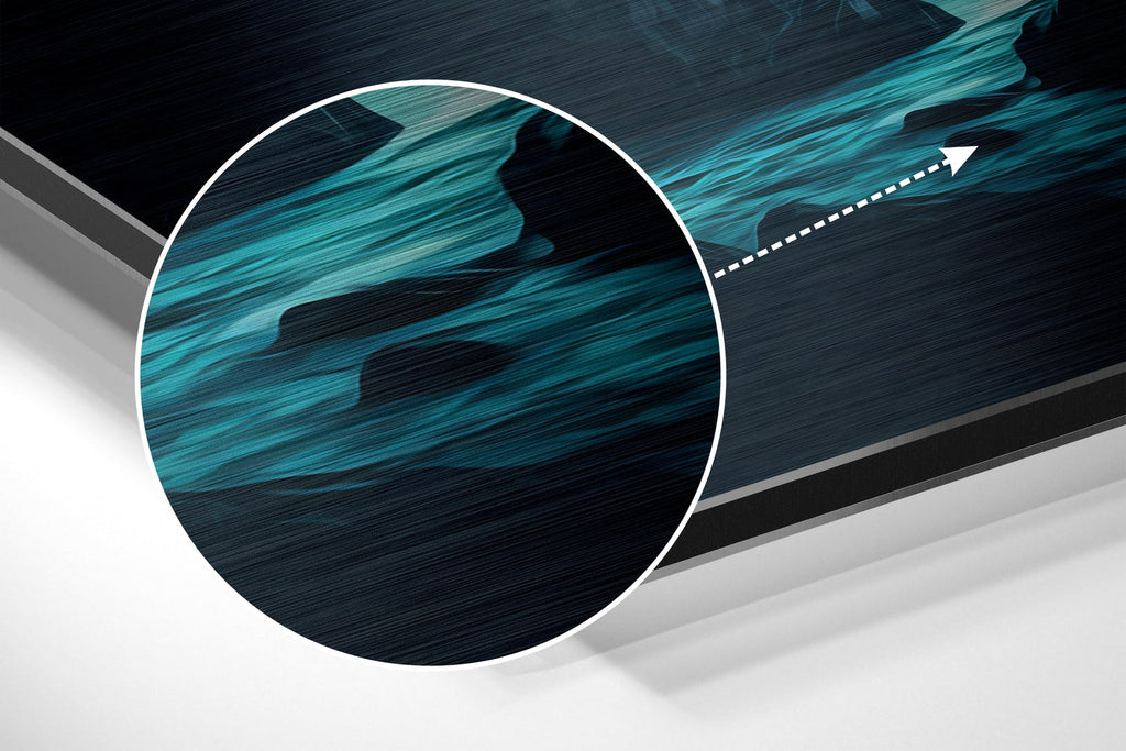 River Brushed Aluminum Dibond Wall Art