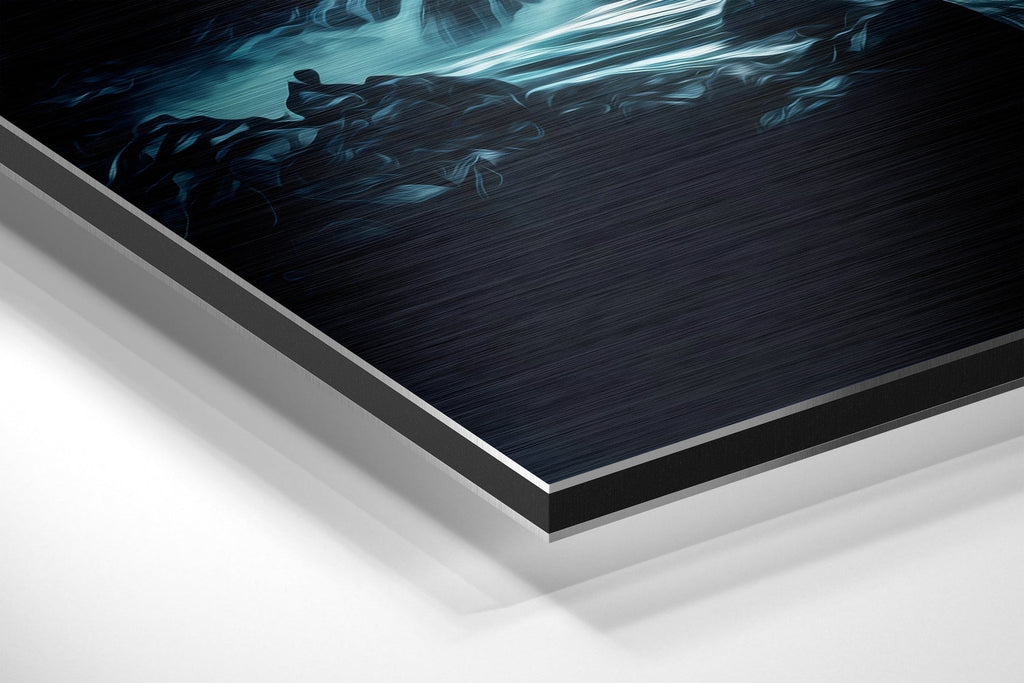 River Brushed Aluminum Dibond Wall Art