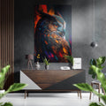 Owl Brushed Aluminum Dibond Wall Art