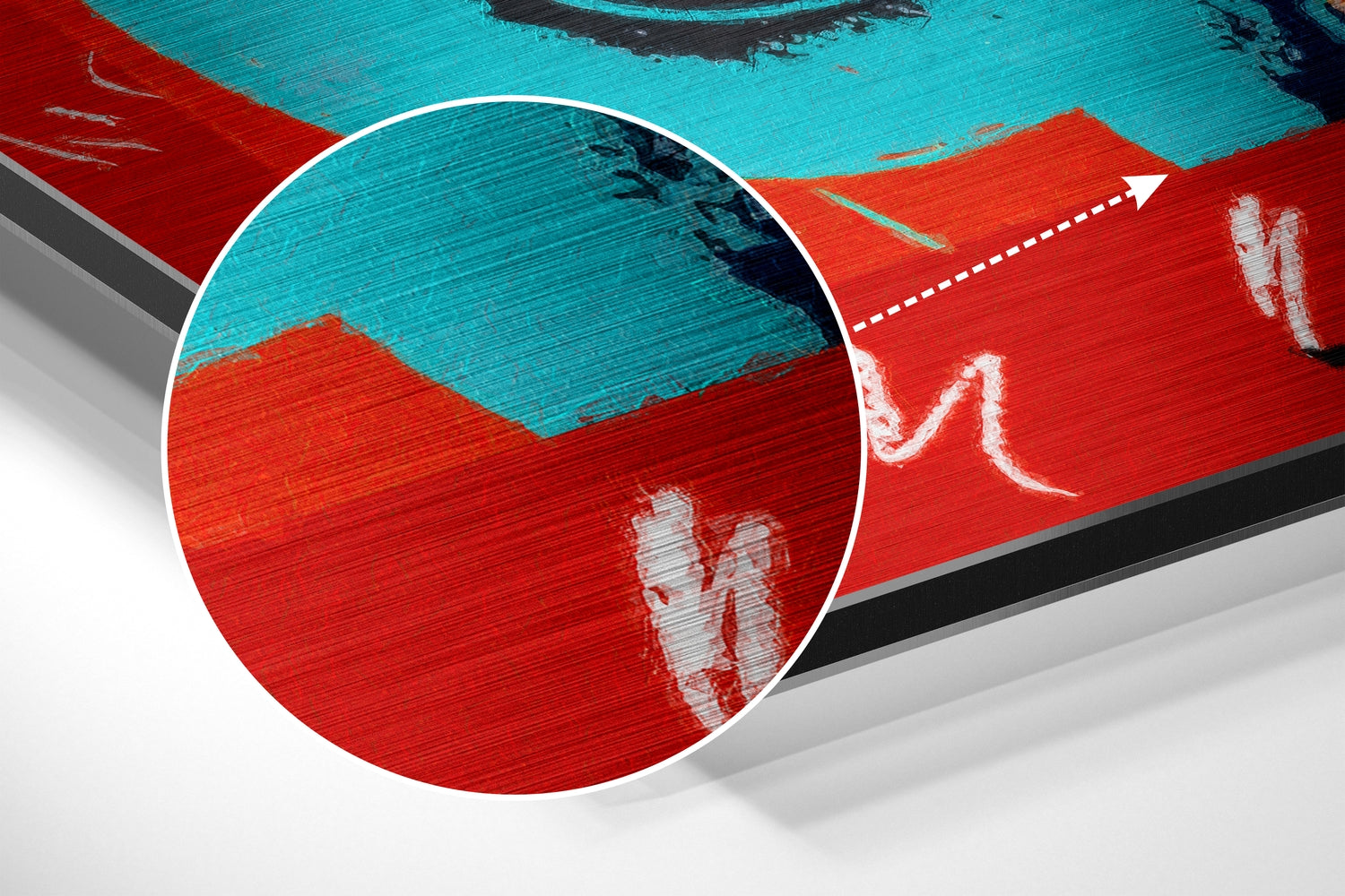 Andy Warhol Brushed Aluminum Dibond Wall Art