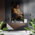 Elvis the King Brushed Aluminum Dibond Wall Art