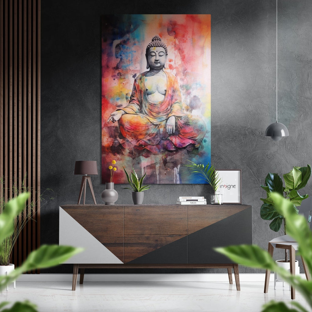 Budha Brushed Aluminum Dibond Wall Art
