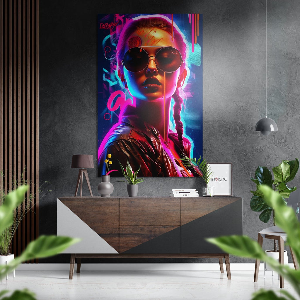 Woman Brushed Aluminum Dibond Wall Art