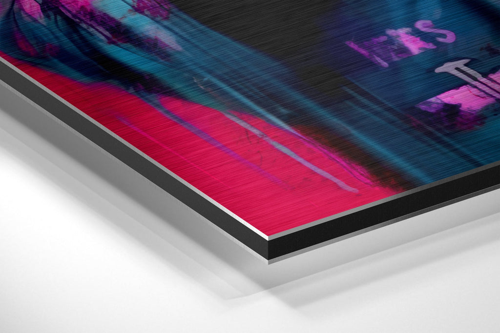 Panda Brushed Aluminum Dibond Wall Art