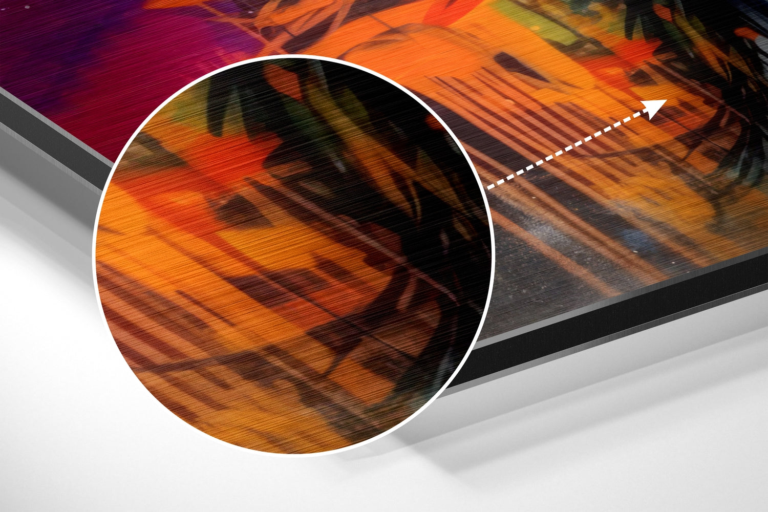 Woman Brushed Aluminum Dibond Wall Art