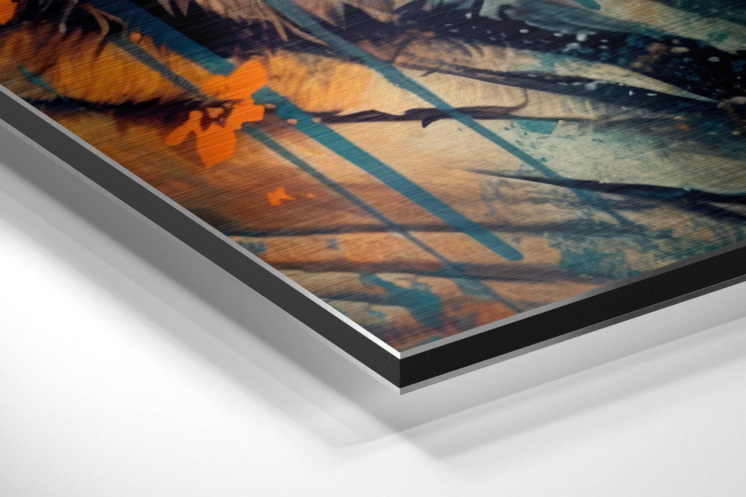 Spectacled Tiger Brushed Aluminum Dibond Wall Art