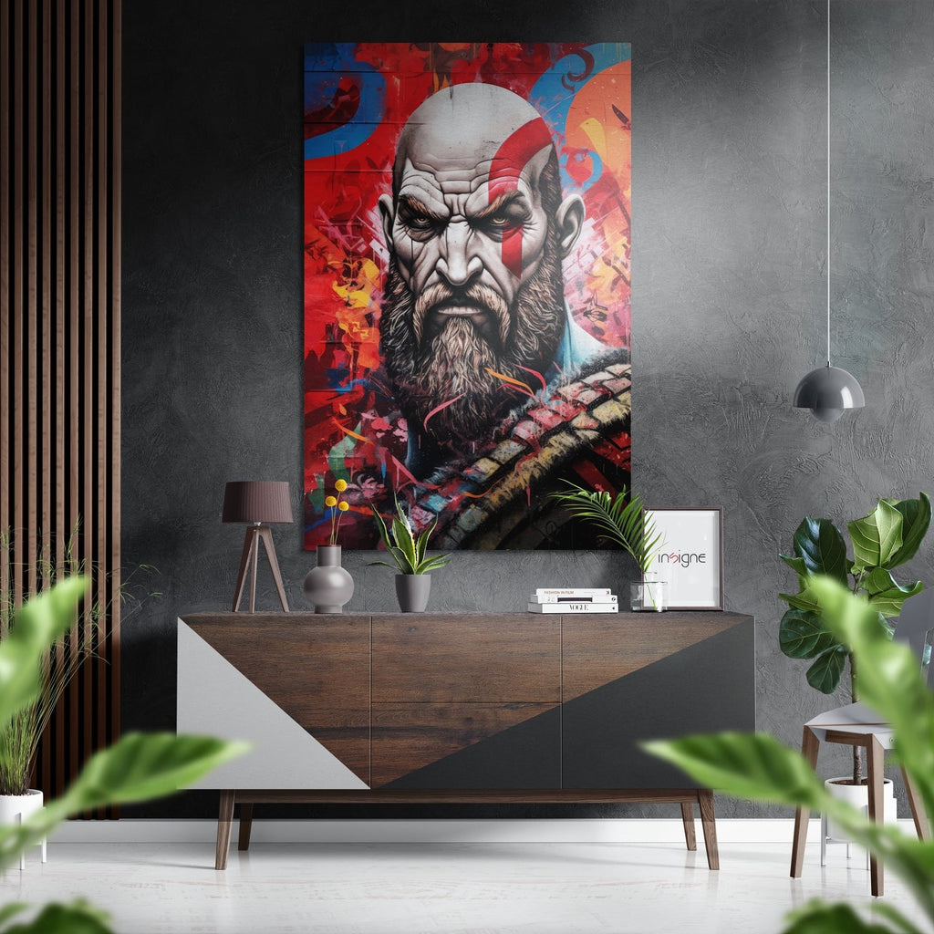 Kratos - God of War Brushed Aluminum Dibond Wall Art