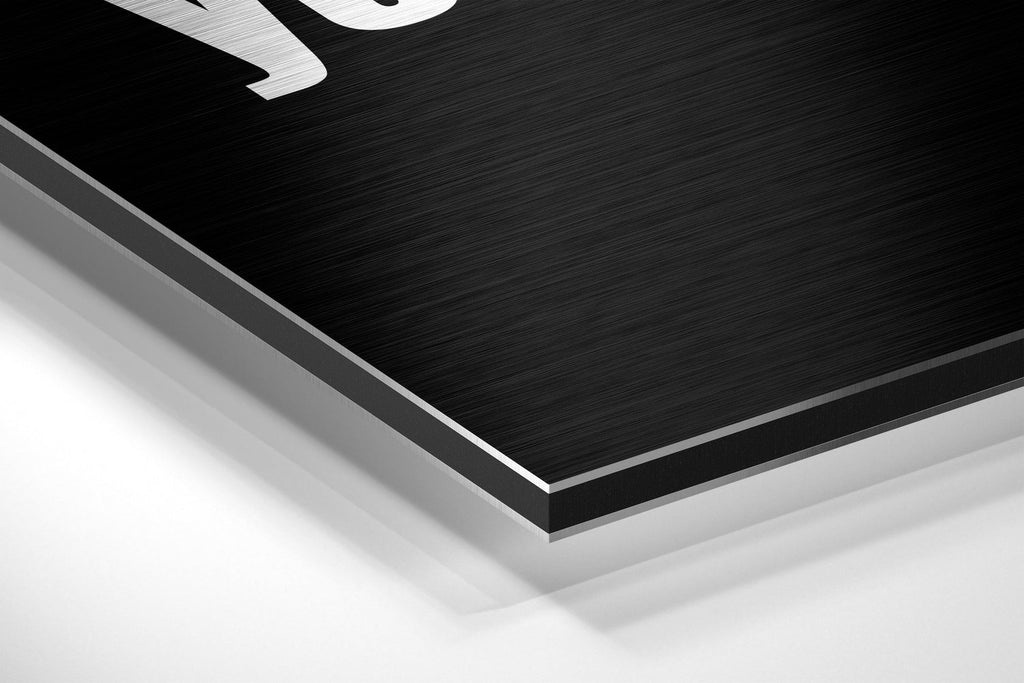 Never Tell Brushed Aluminum Dibond Wall Art