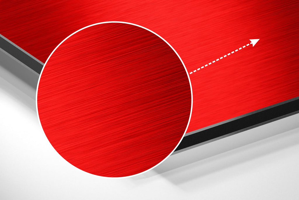 Keep It Simple Brushed Aluminum Dibond Wall Art
