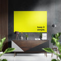 Keep It Simple Brushed Aluminum Dibond Wall Art