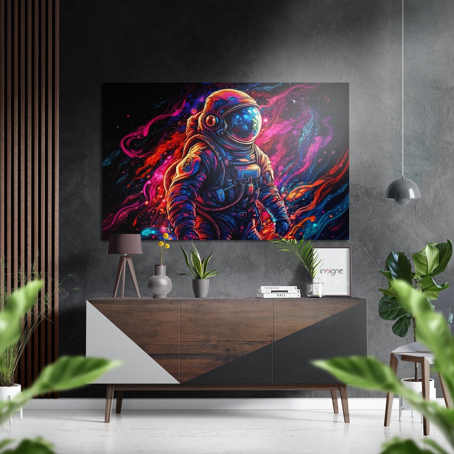 Astronaut  Brushed Aluminum Dibond Wall Art