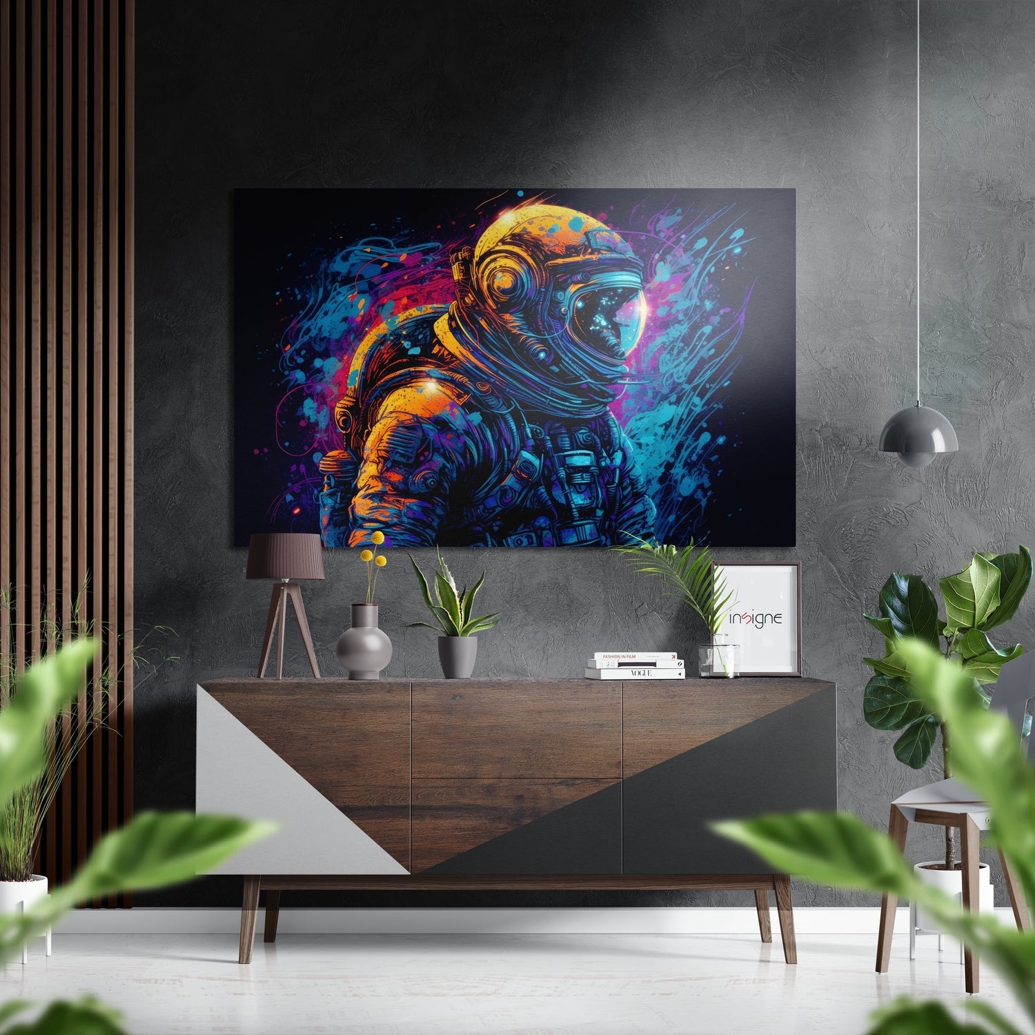 Astronaut  Brushed Aluminum Dibond Wall Art