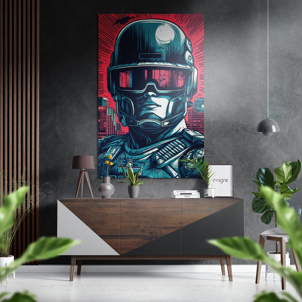 Robocop Brushed Aluminum Dibond Wall Art