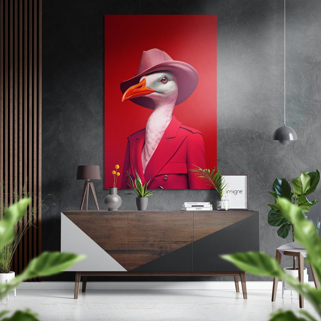 Lady Bird Brushed Aluminum Dibond Wall Art
