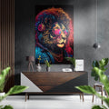 Lion Brushed Aluminum Dibond Wall Art