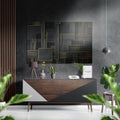 Rectangulars Brushed Aluminum Dibond Wall Art
