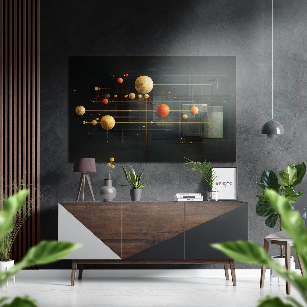 Spheres Brushed Aluminum Dibond Wall Art