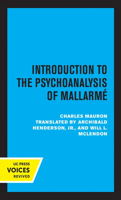 Introduction to the Psychoanalysis of Mallarme: Volume 10 - Paperback