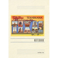 Vintage Lined Notebook Greetings from Texarkana, Texas - Paperback