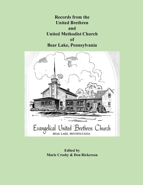 Bear Lake, PA Church Records - Paperback