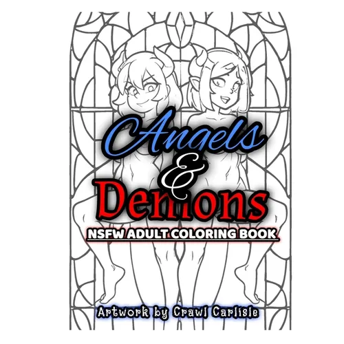 Angels & Demons: NSFW Adult Coloring Book - Paperback