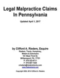Legal Malpractice Claims In Pennsylvania - Paperback