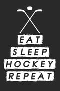 Eat Sleep Hockey Repeat: Dot Grid Notebook (6x9 inches) with 120 Pages - Paperback