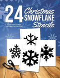Christmas Snowflake Stencils: 24 Paper Stencils for Winter Decorations - Paperback