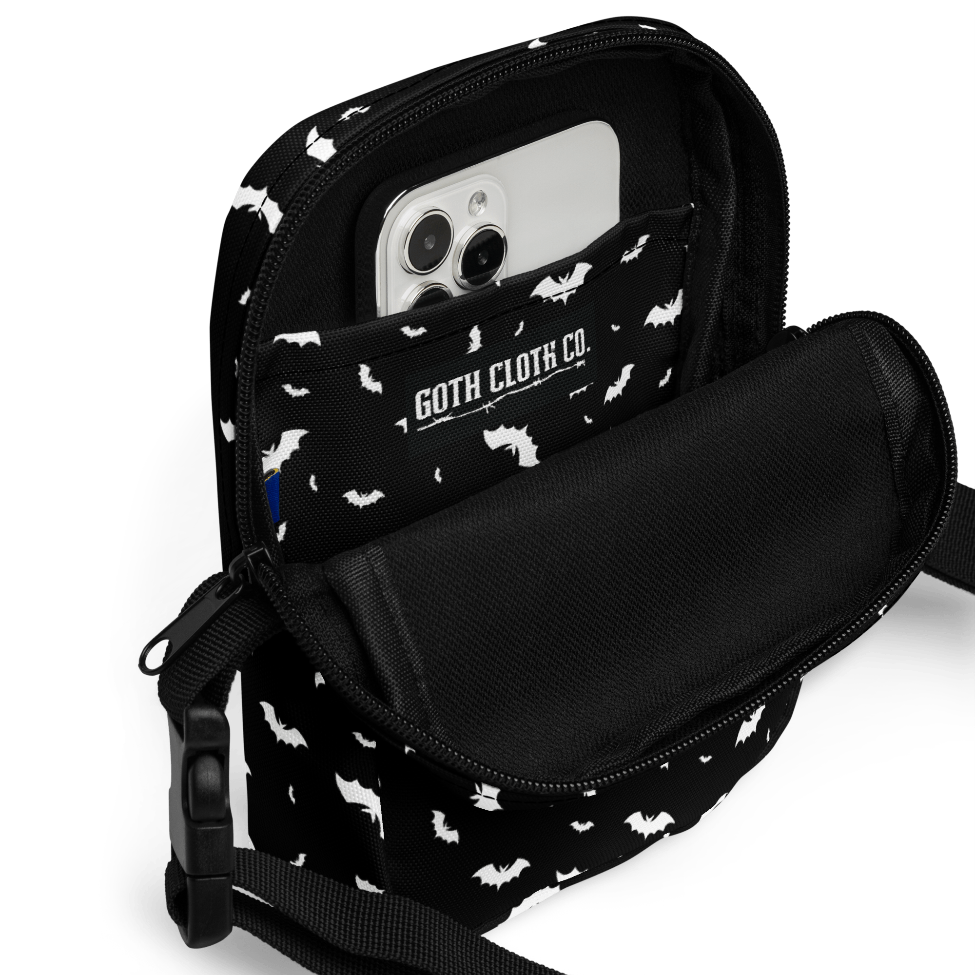 Batty Blackout Crossbody Bag