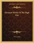 Havamal Words Of The High One - Paperback