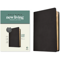 NLT Super Giant Print Bible, Filament Enabled (Genuine Leather, Black, Red Letter) - Leather