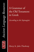 A Grammar of the Old Testament in Greek - Paperback