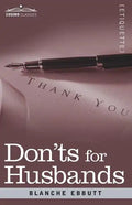 Don'ts for Husbands - Paperback