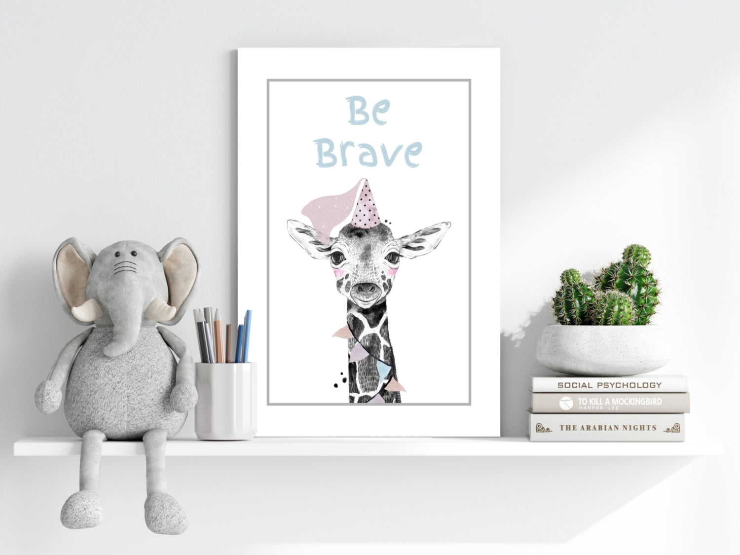 Be Brave Aluminum Print