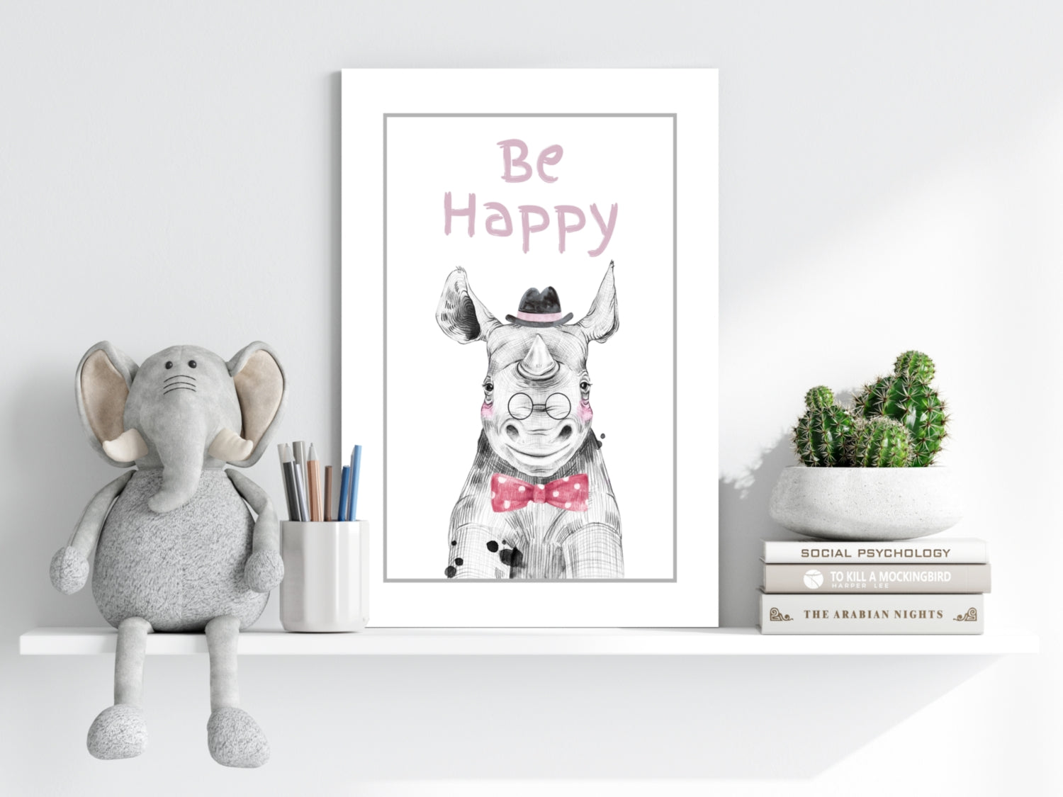 Be Happy Aluminum Print