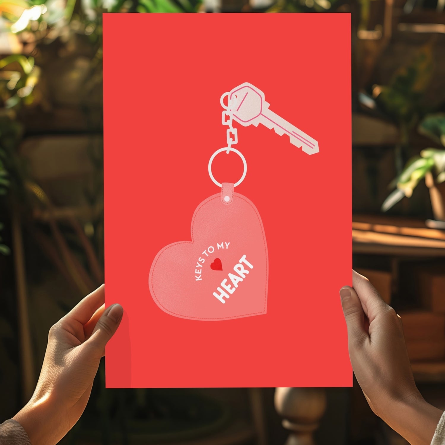 Key to Heart Aluminum Print