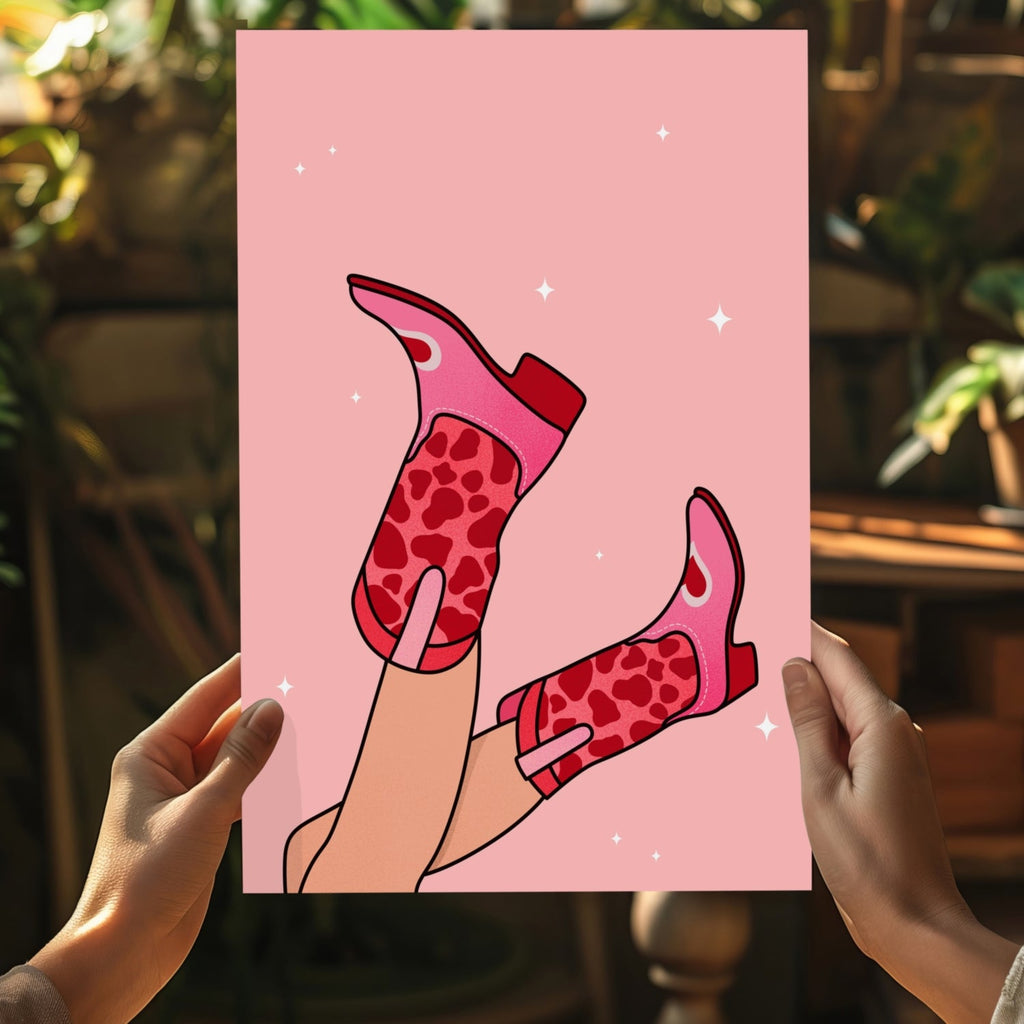 Lady Boots Aluminum Print
