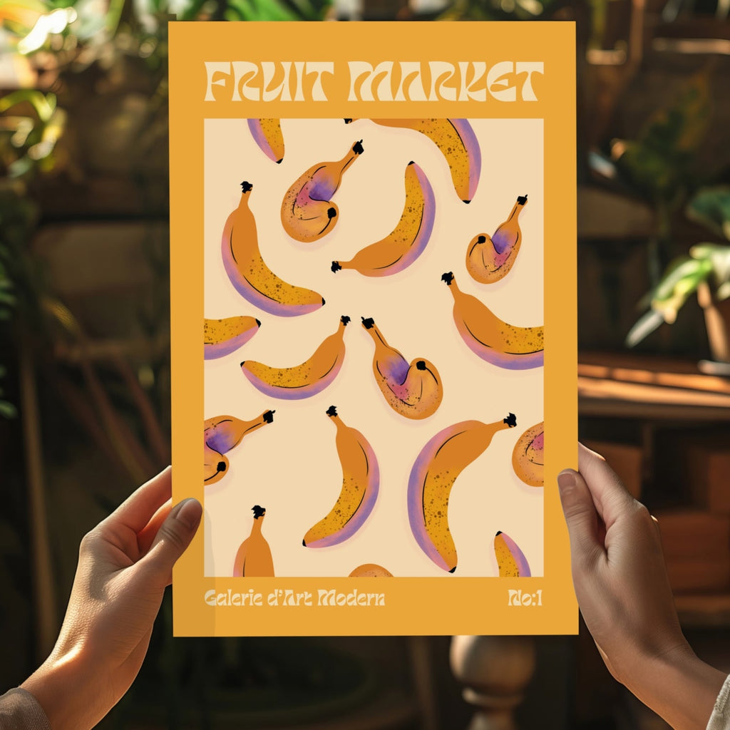 Modern Art Gallery Bananas Aluminum Print