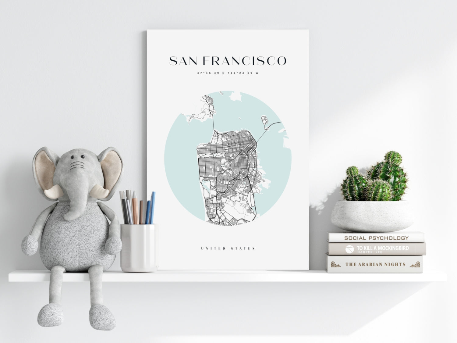 San Francisco V2 Aluminum Print