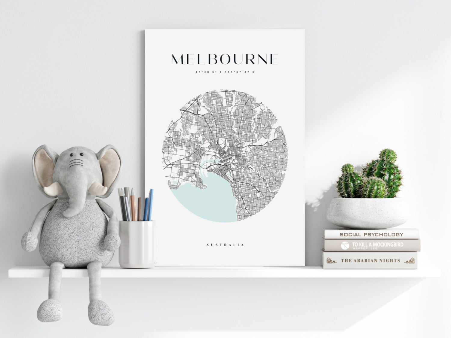 Melbourne V2 Aluminum Print